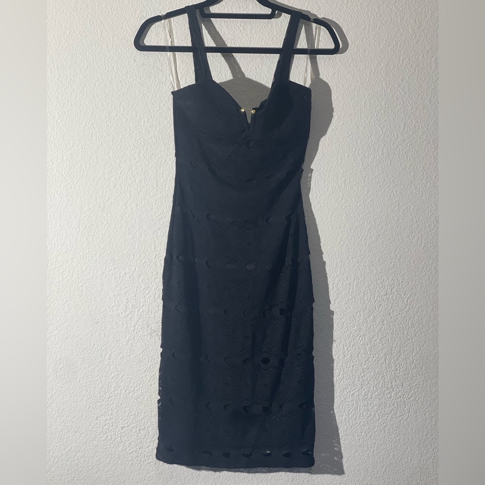 Guess  Square Neck Ruched Dress
Style # W4FK0XK0T00